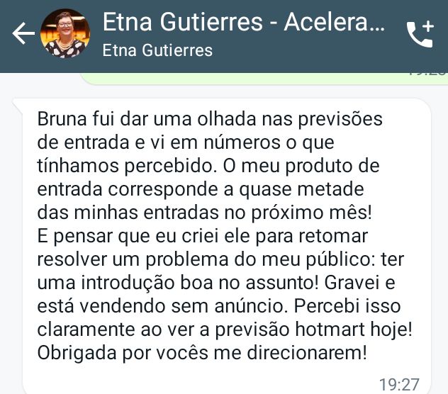 Depoimento criação de produto hotmart - Etna